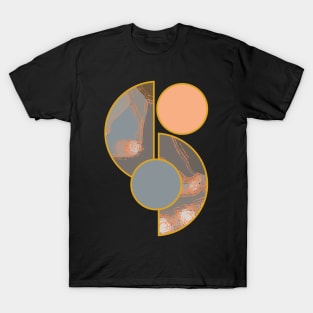 Earth tone vibrant bright colors unique minimalist neutral organic geometric boho pattern 363 Abstract T-Shirt